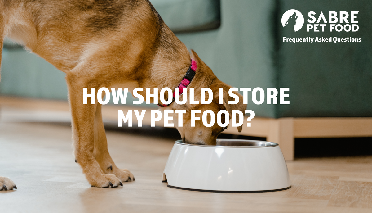 How should I store my pet food?
