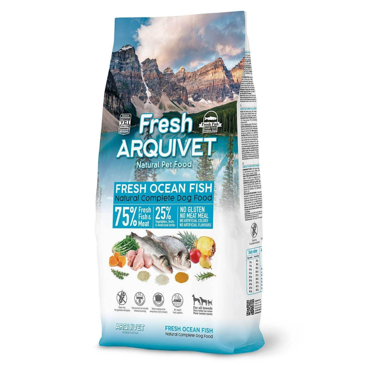 Arquivet Complete Cold Pressed Dog Food - Ocean Fish (1Kg Sample Pack)