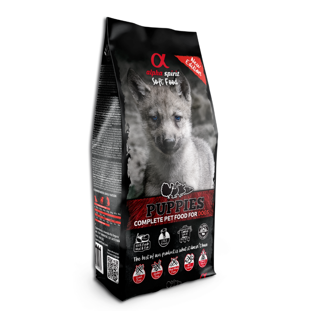 Alpha Spirit Complete Dog Food For Puppies – Semi-Moist (1kg Sample Pack)