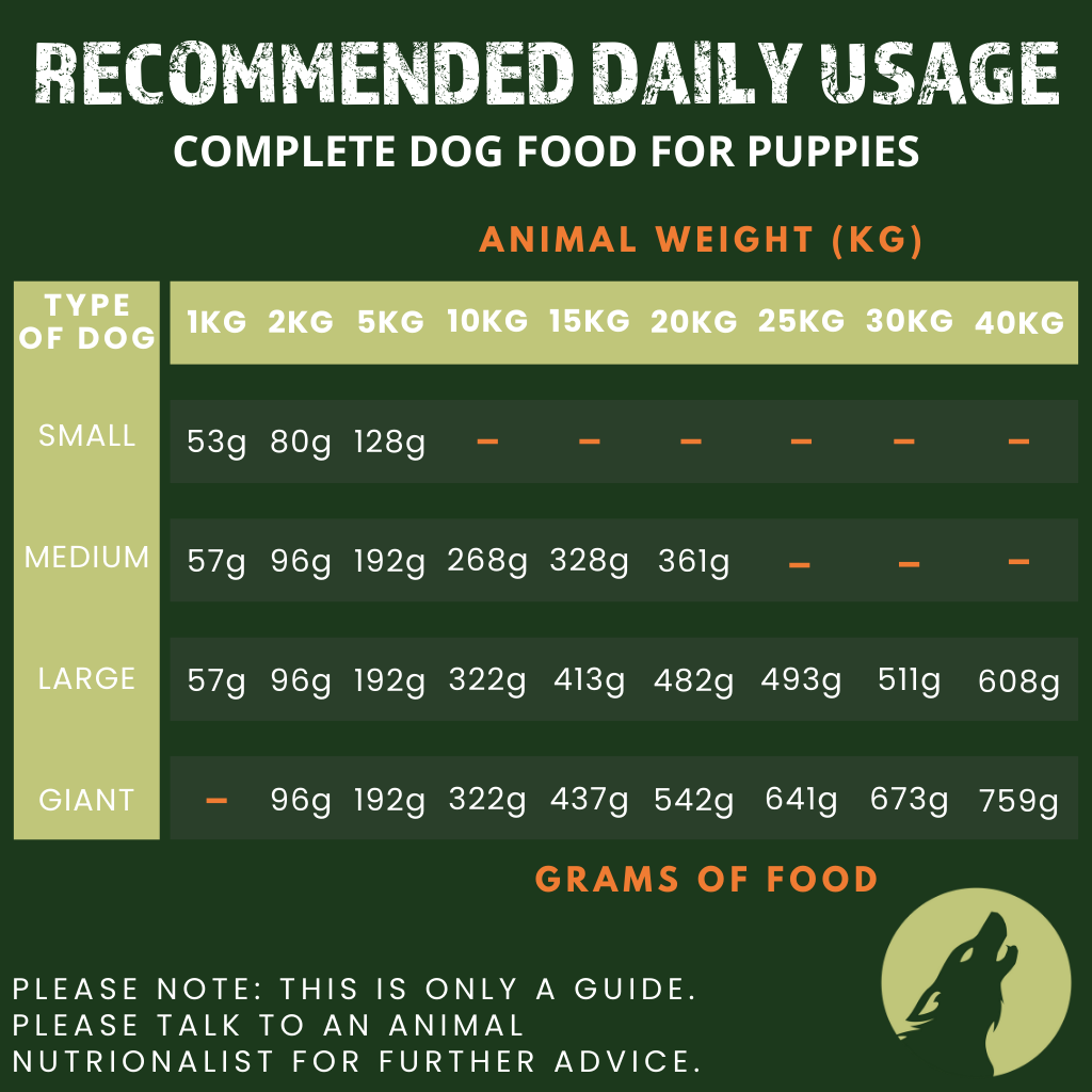 Alpha Spirit Complete Dog Food for Puppies – The Only One (1kg Sample Pack)