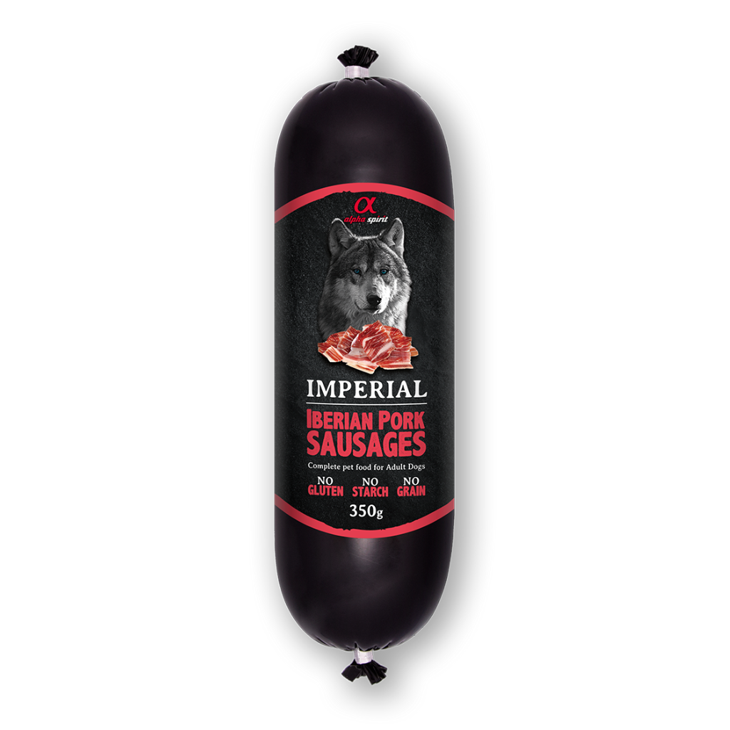 Alpha Spirit Imperial Iberian Pork Complete Wet Sausage for Adult Dogs (150g & 350g)