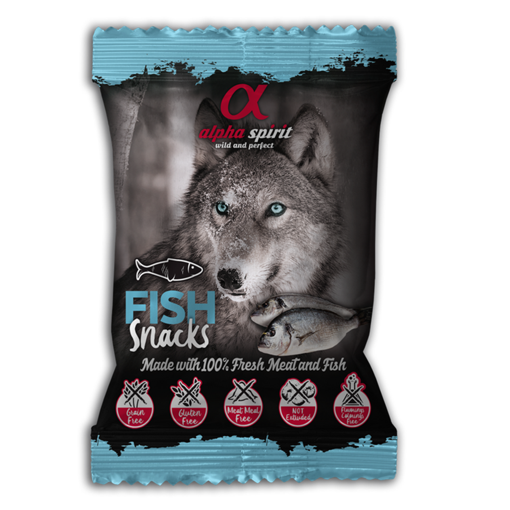 Alpha Spirit Fish Dog Treats (24 x 50g)