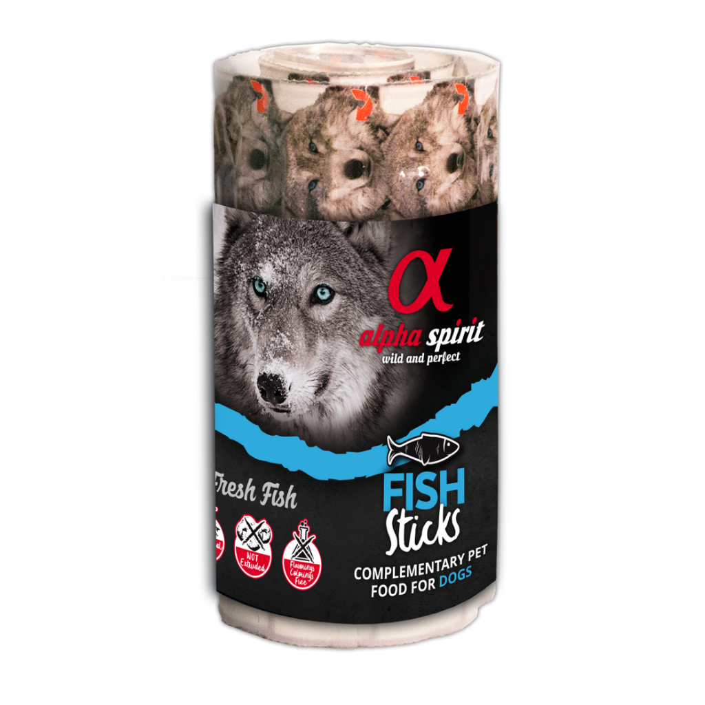 Alpha Spirit Fish Dog Treats Bar String (Includes 16 Bars)