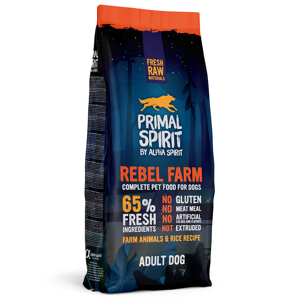 Primal Spirit Rebel Farm Chicken & Fish Complete Dog Food (12kg)