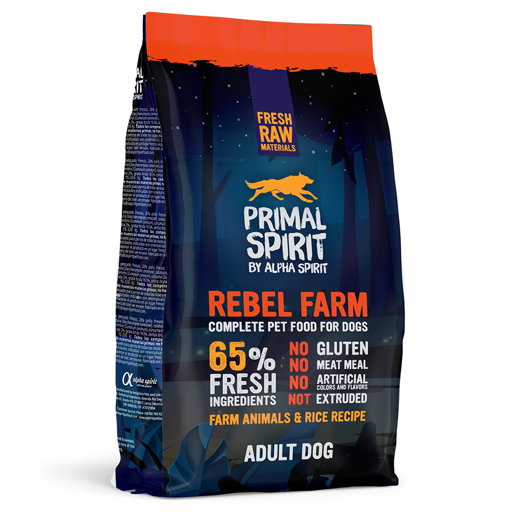 Primal Spirit Rebel Farm Chicken & Fish Complete Dog Food (1kg)