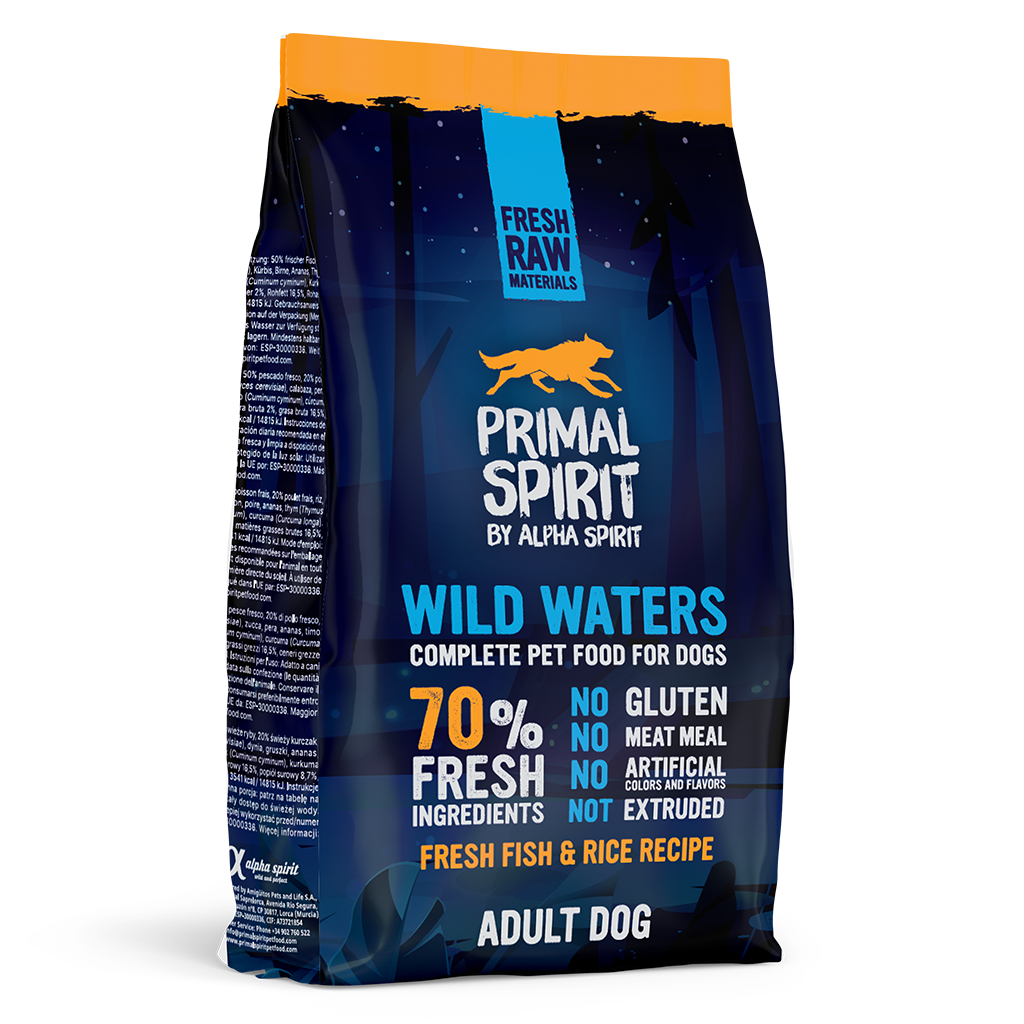 Primal Spirit Wild Waters Chicken & Fish Complete Dog Food (1kg)