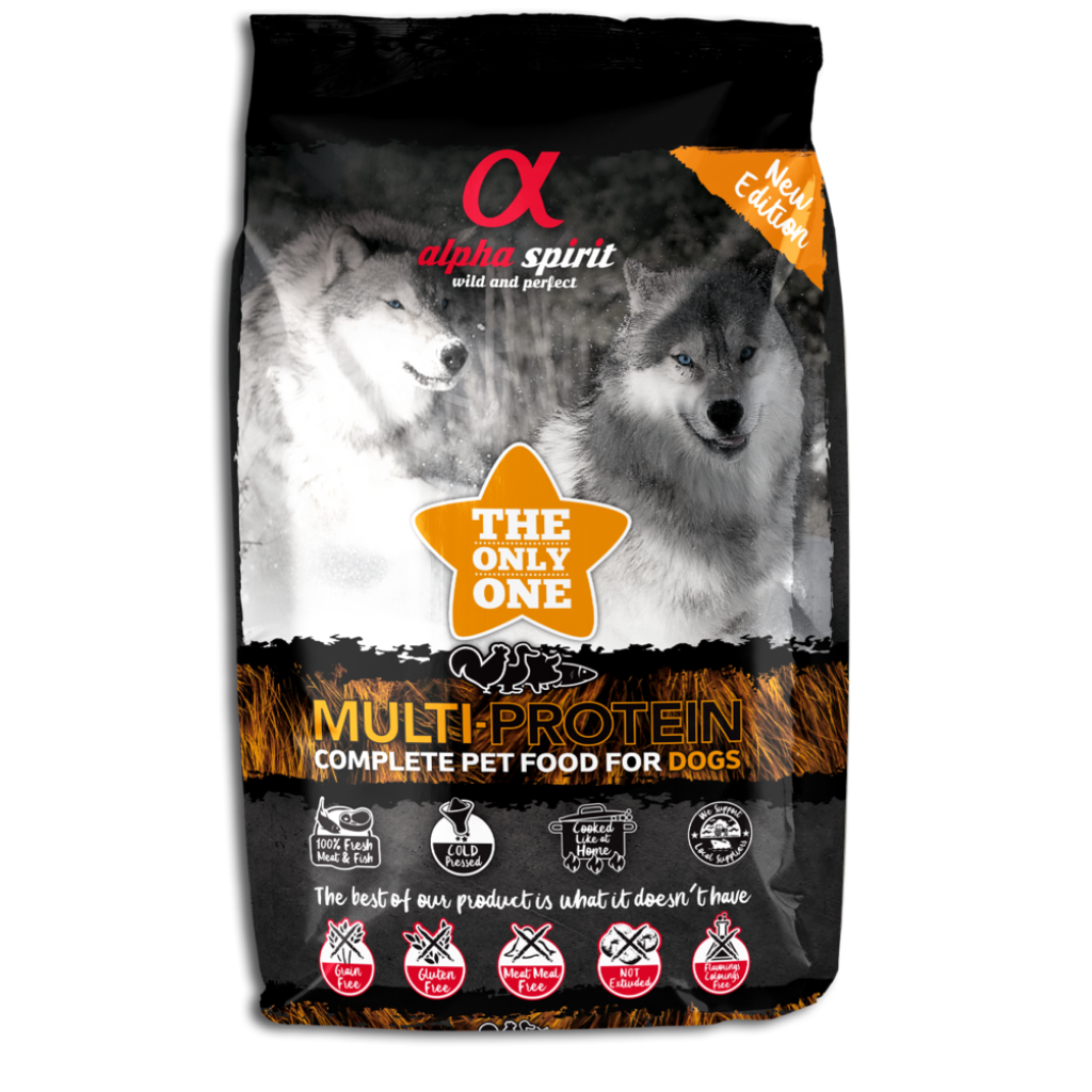 Alpha Spirit Multi-Protein Complete Dog Food – The Only One (12kg)