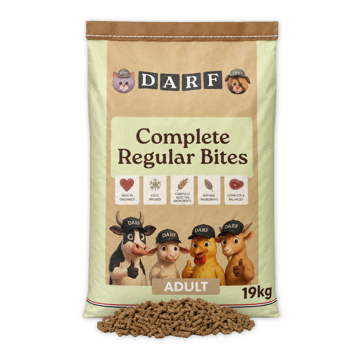 DARF Complete Dry Dog Food - Regular (19kg)