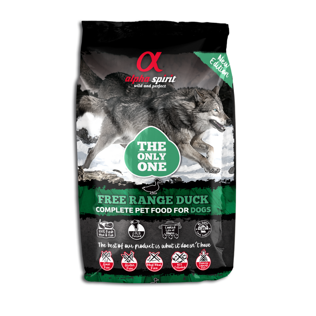 Alpha Spirit Duck Complete Dog Food – The Only One (1kg Sample Pack)