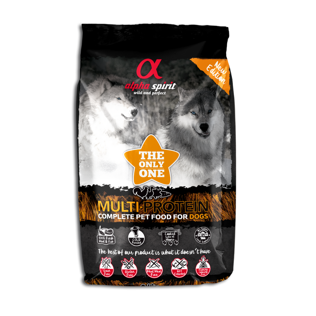 Alpha Spirit Multi-Protein Complete Dog Food – The Only One (1kg Sample Pack)