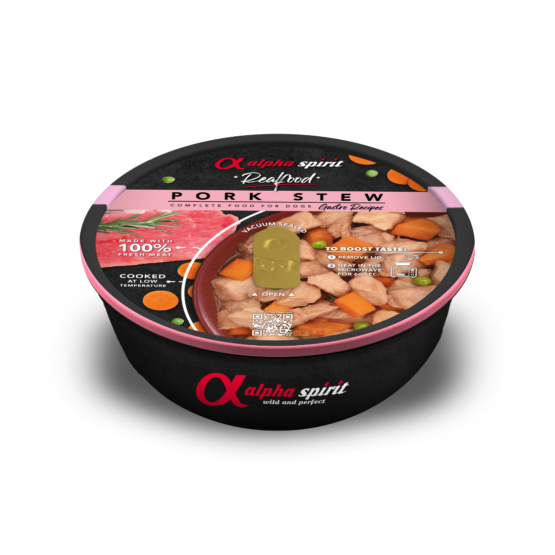 Alpha Spirit Realfood Complete Pork Stew for Dogs