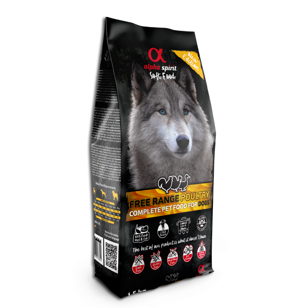 Alpha Spirit Poultry Complete Dog Food – Semi-Moist (1kg Sample Pack)