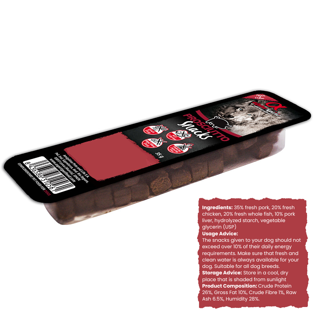 Alpha Spirit Prosciutto Dog Treats (8 x 35g)