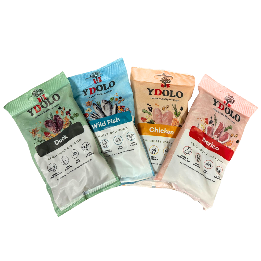 YDOLO Complete Dog Food Variety Sample Pack - 4 x 100g