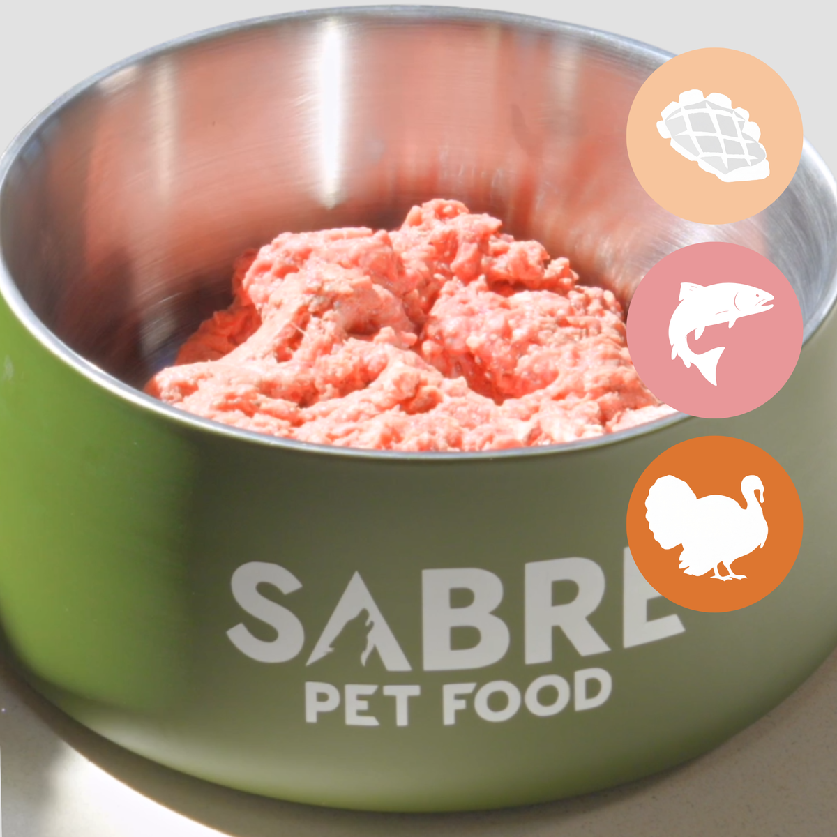 DARF Complete Raw Dog Food - Tripe, Salmon & Turkey (1kg)