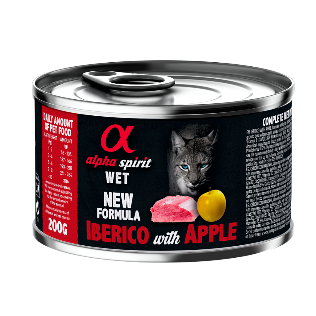 Alpha Spirit Pork with Yellow Apple Complete Wet Food Can for Cats (200g)