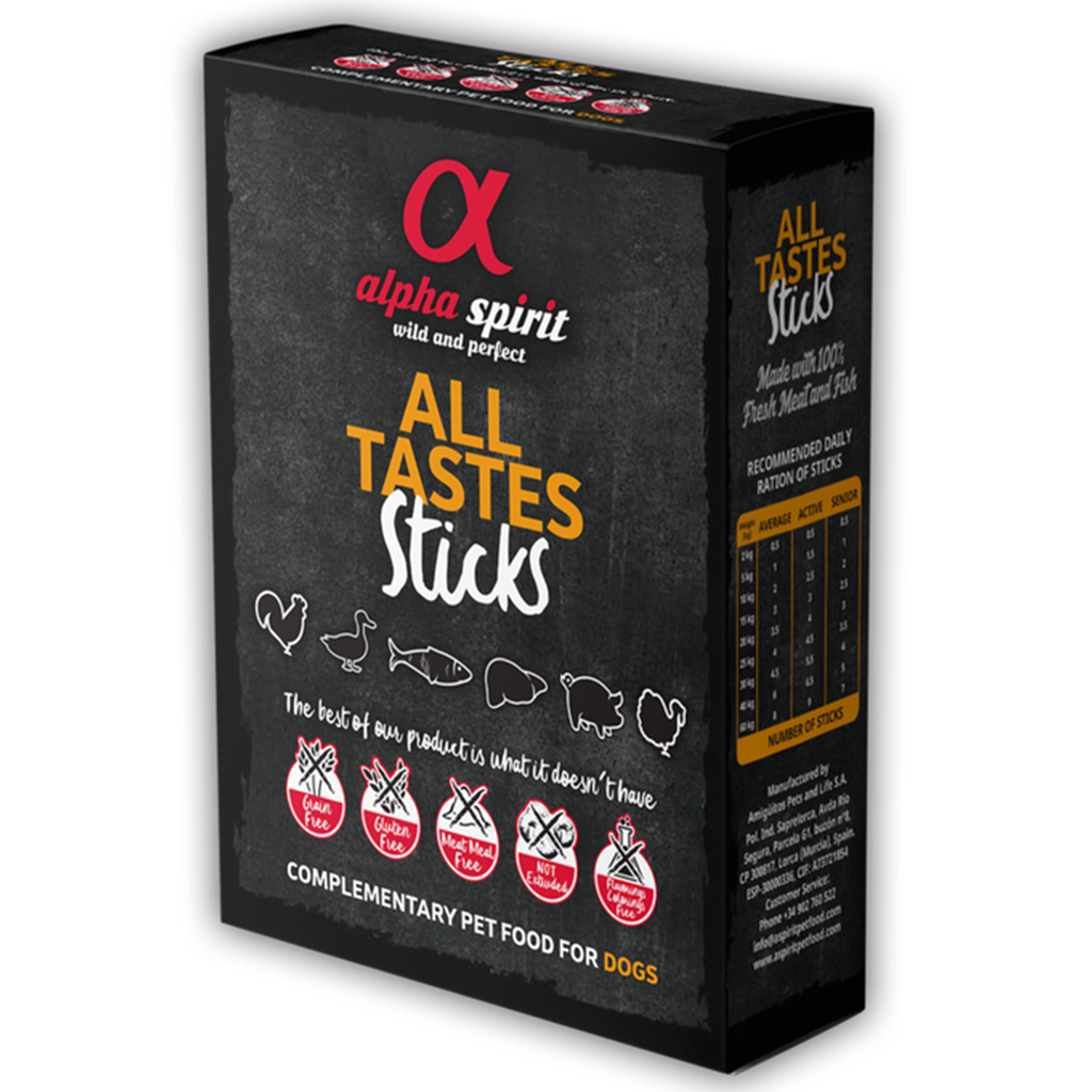 Alpha Spirit All Tastes Dog Treat Bar Strings (Includes 24 Bars)
