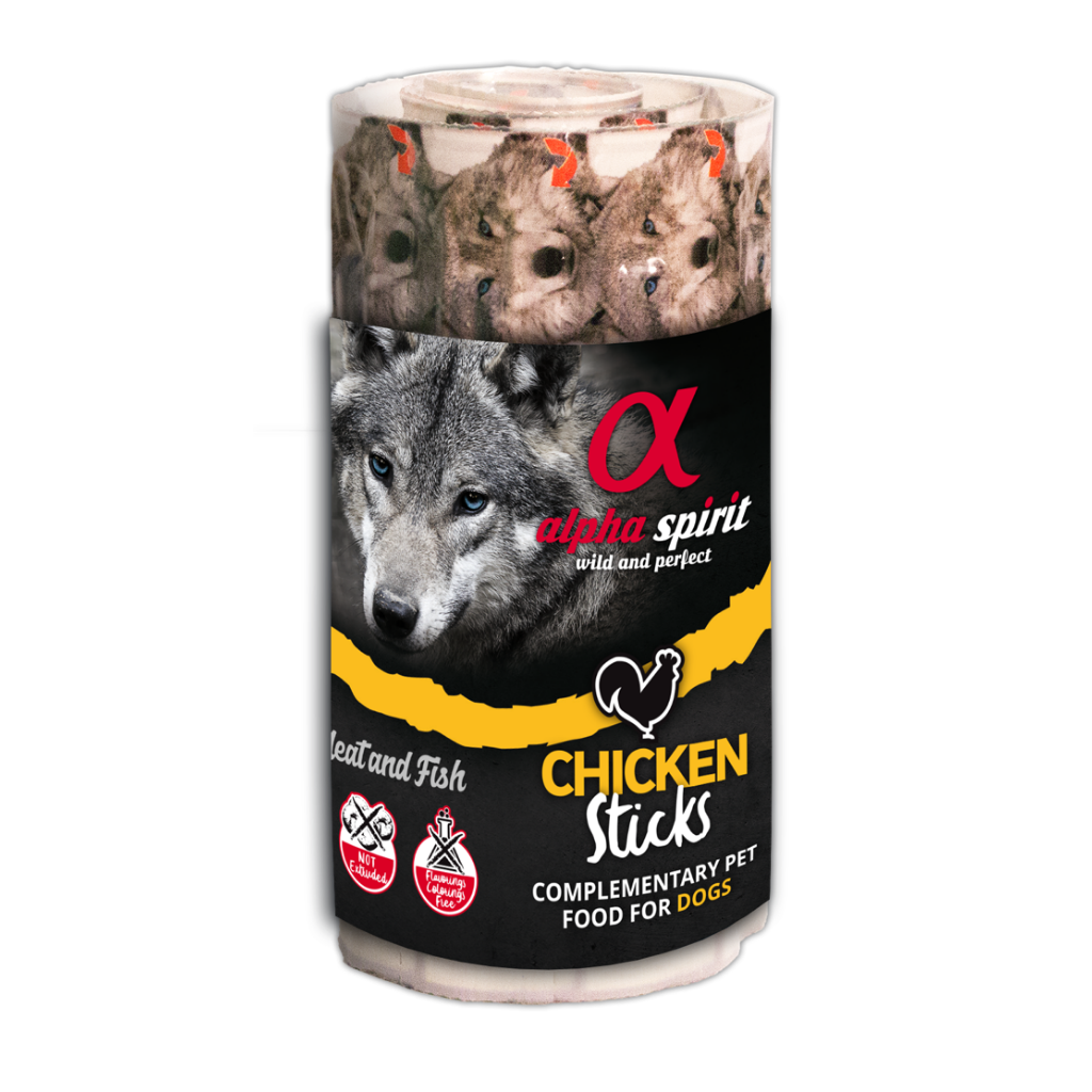 Alpha Spirit Chicken Dog Treat Bar String (Includes 16 Bars)