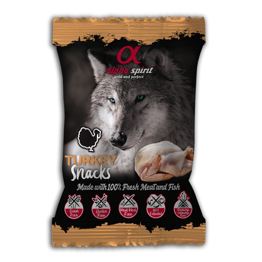Alpha Spirit Turkey Dog Treats (50g)