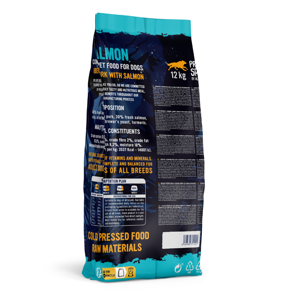 Primal Spirit Iberian Salmon Complete Dry Dog Food (12kg)