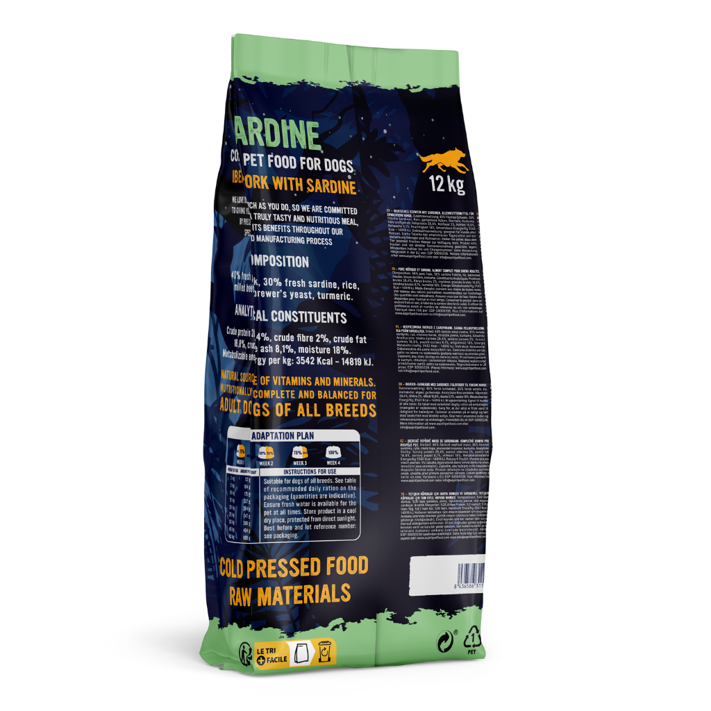 Primal Spirit Iberian Sardine Complete Dry Dog Food (12kg)