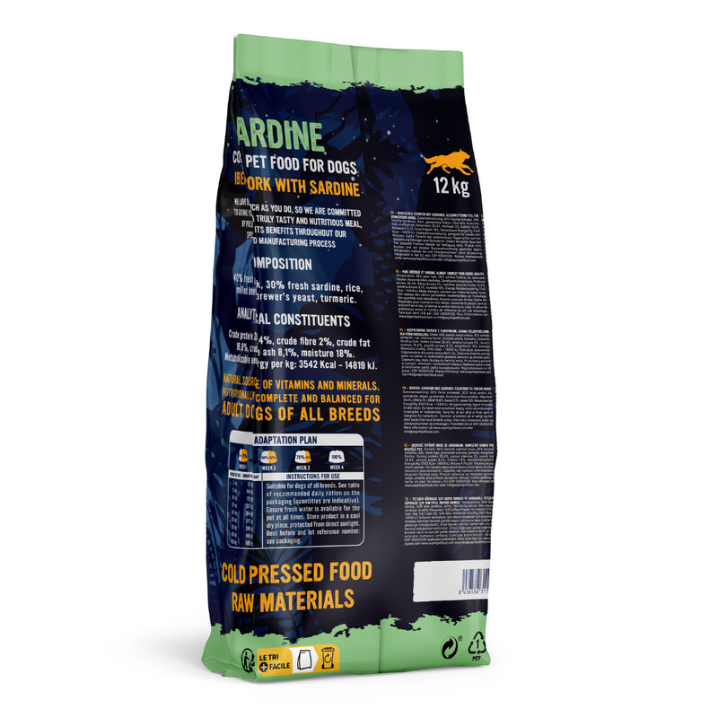 Iberian Sardine Complete Dry Dog Food (12kg)