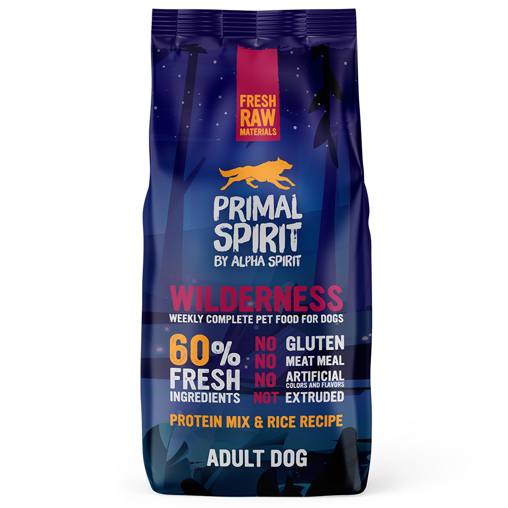 Primal Spirit Wilderness Pork, Chicken & Fish Complete Dog Food (12kg)