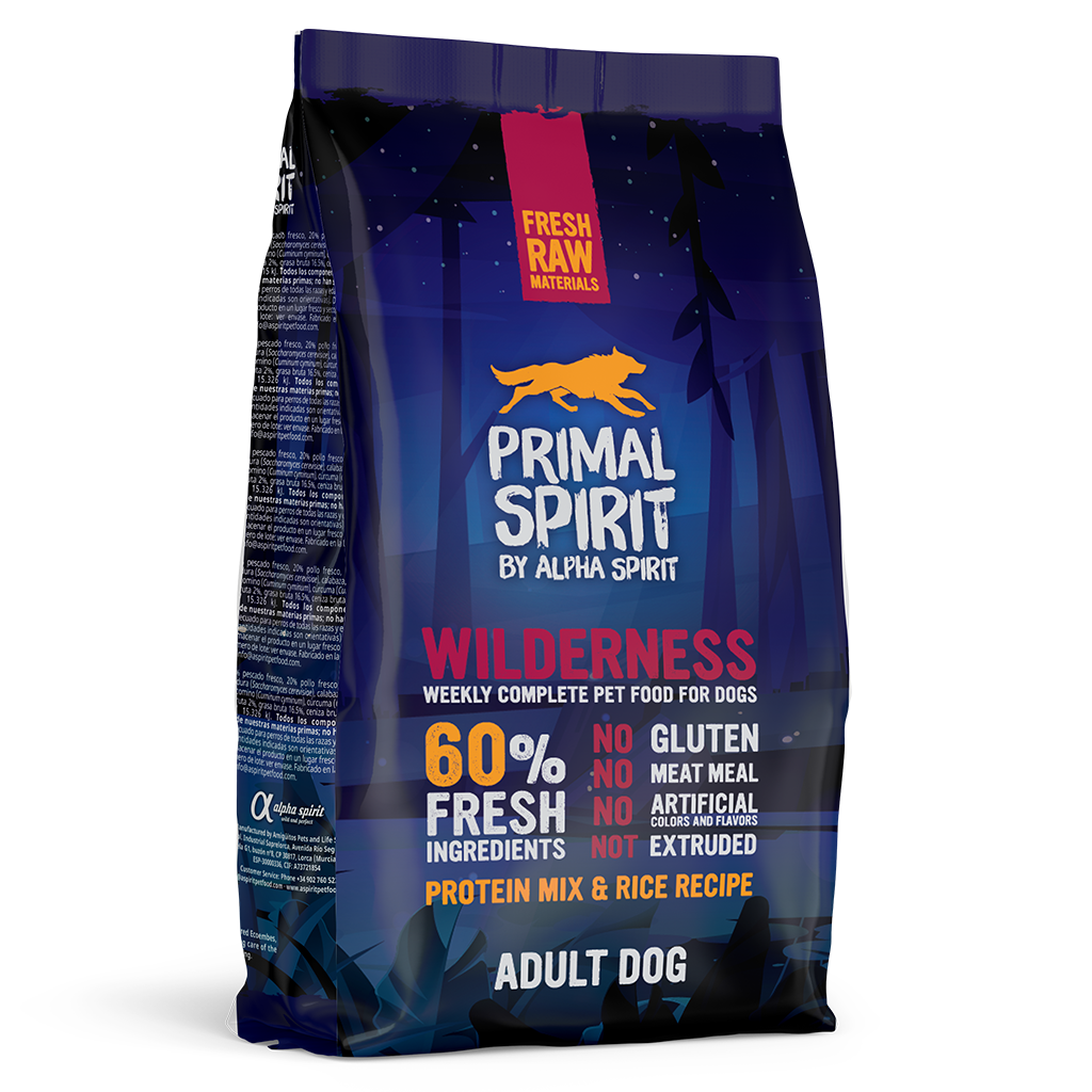 Primal Spirit Wilderness Pork, Chicken & Fish Complete Dog Food (1kg)