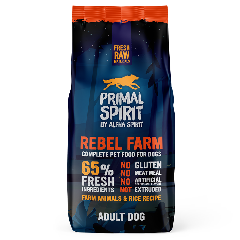 Primal Spirit Rebel Farm Chicken & Fish Complete Dog Food (12kg)
