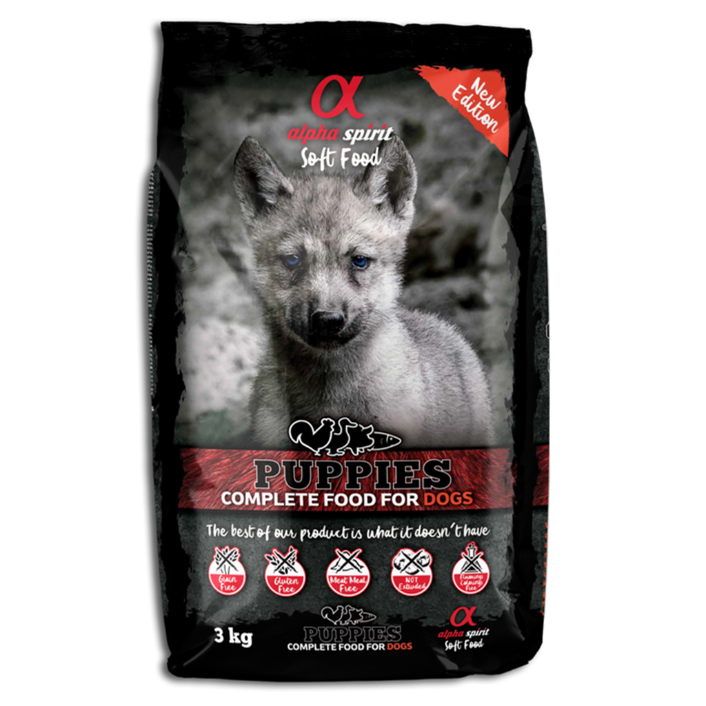 Alpha Spirit Complete Dog Food For Puppies – Semi-Moist (3kg)