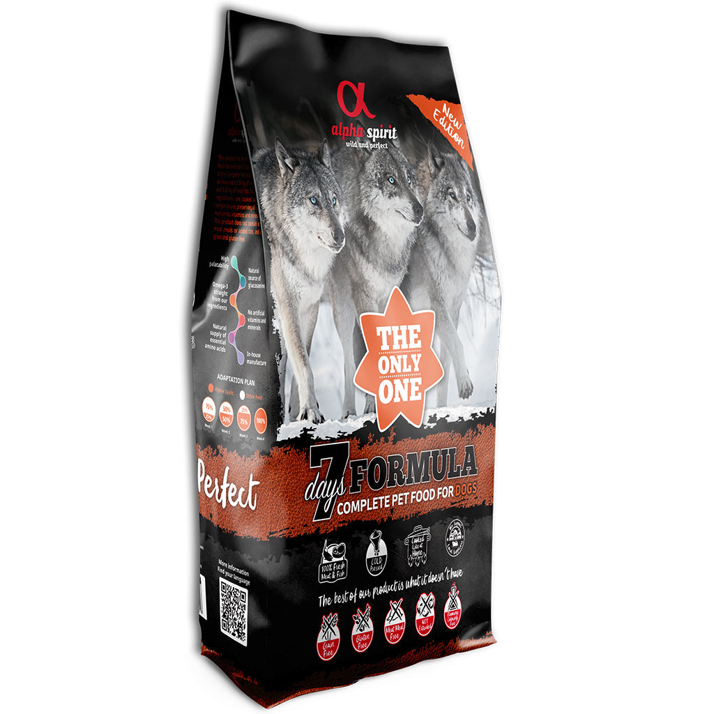 Alpha Spirit 7 Days Formula Complete Dog Food – The Only One (3kg)