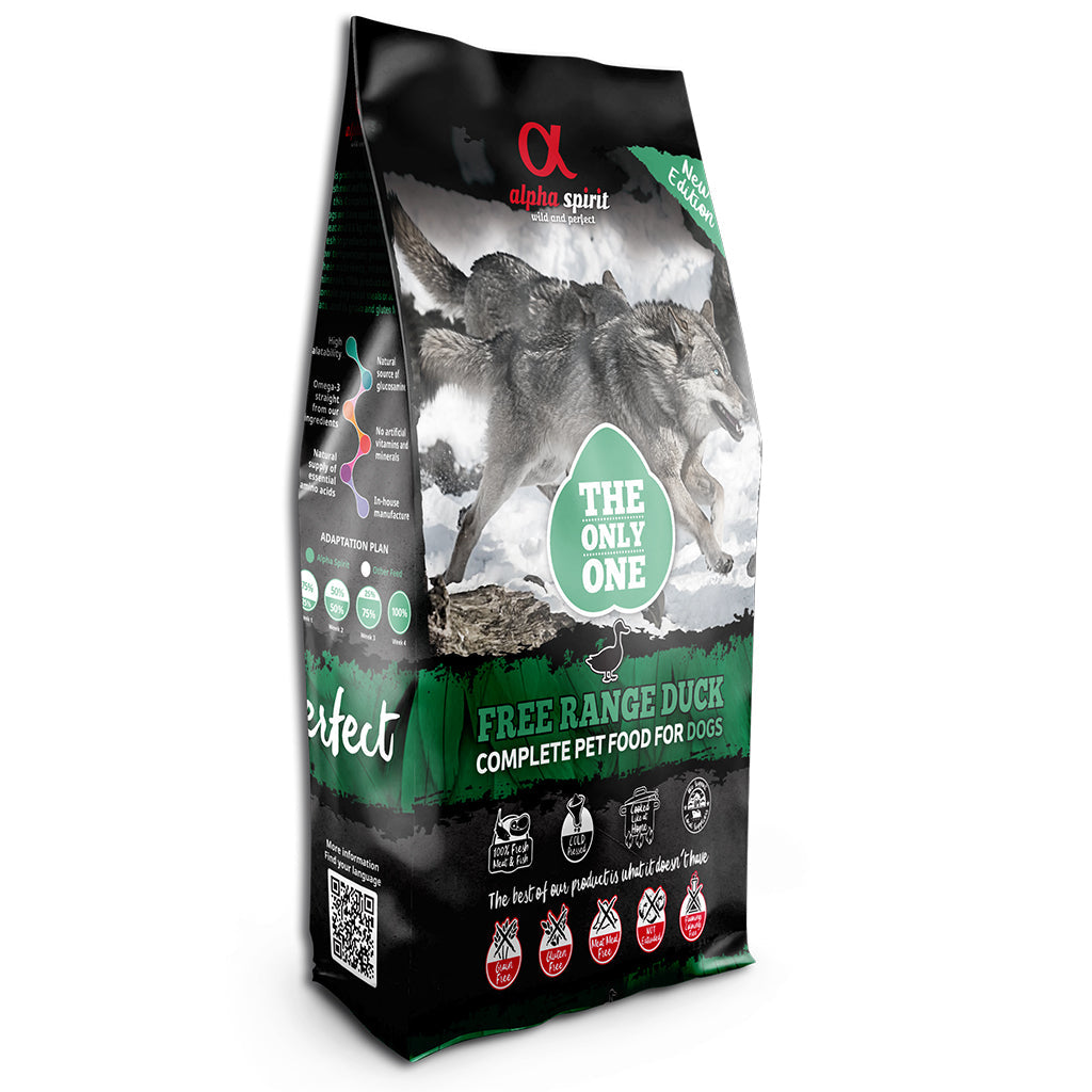 Alpha Spirit Duck Complete Dog Food – The Only One (3kg)
